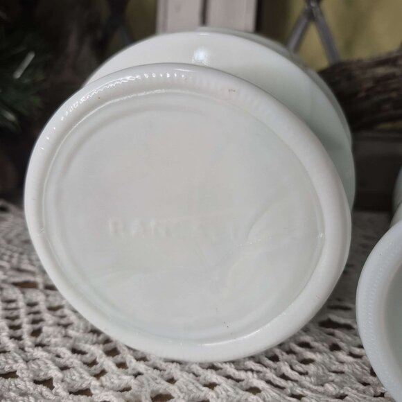 2 Vintage Milk Glass Planters - Picture 6 of 9